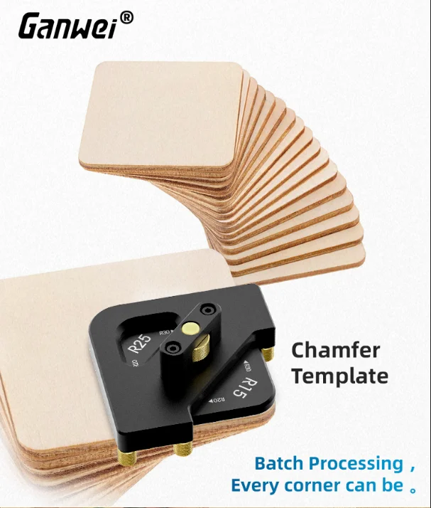 Ganwei Fillet Chamfering Template Wood Milling Trimming Machin Woodworking DIY Tools