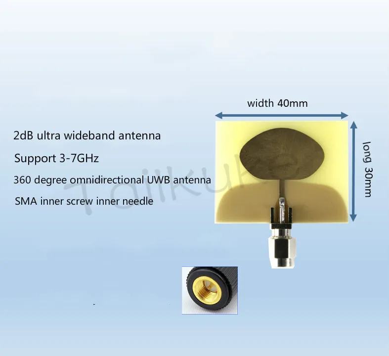 3.5GHz-6.5GHz UWB omnidirectional antenna