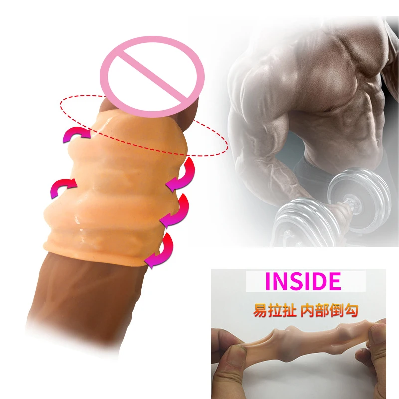 

Penis Foreskin Resistance Ring Complex Corrector Day & Night Reusable Penis Sleeve Condom Cock Delay Ring Sex Toys for Men Cock