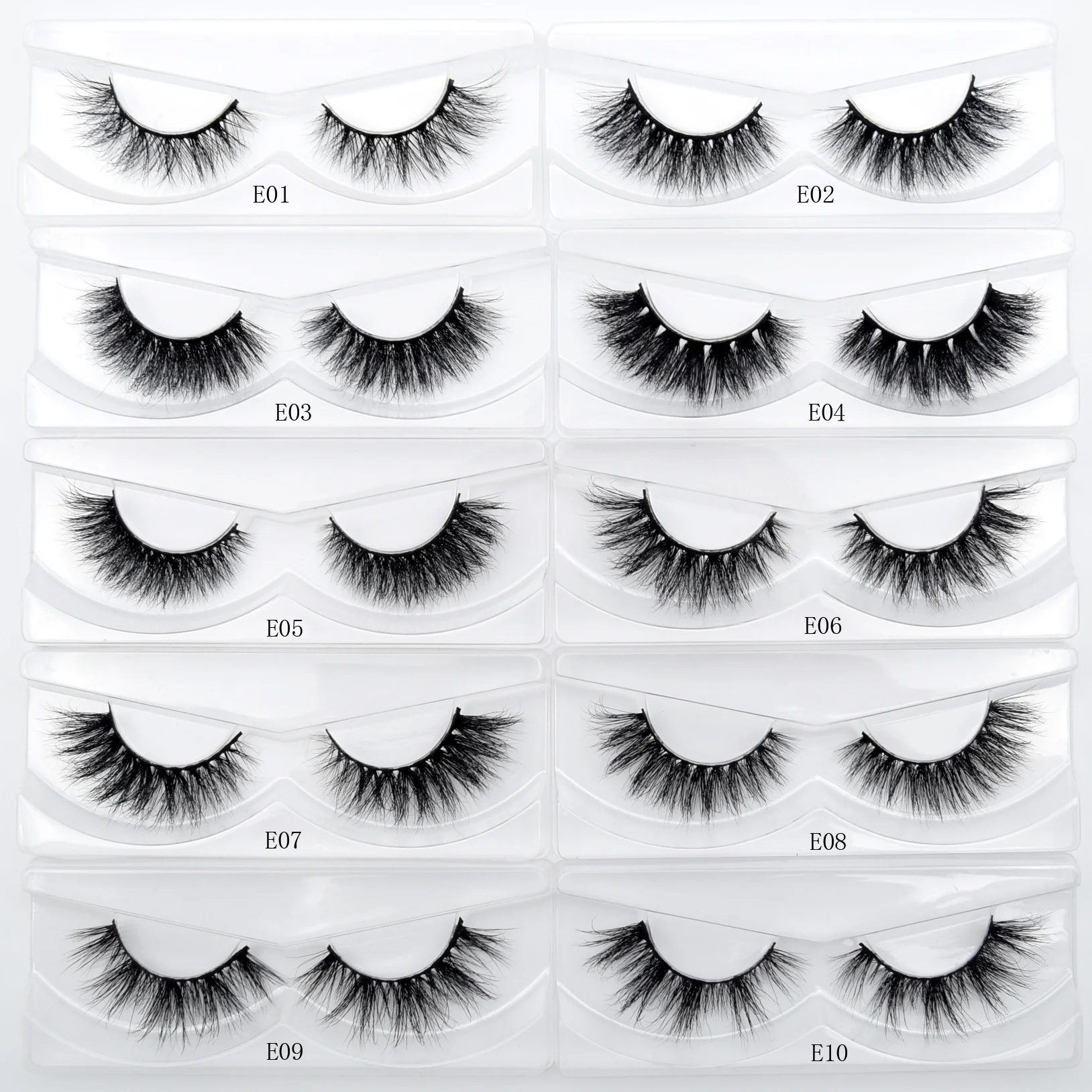 Wholesale Eyelashes 30/60/100pcs 3D Mink Lashes Natural Mink Eyelashes Wholesale False Eyelashes Makeup False Lashes In Bulk