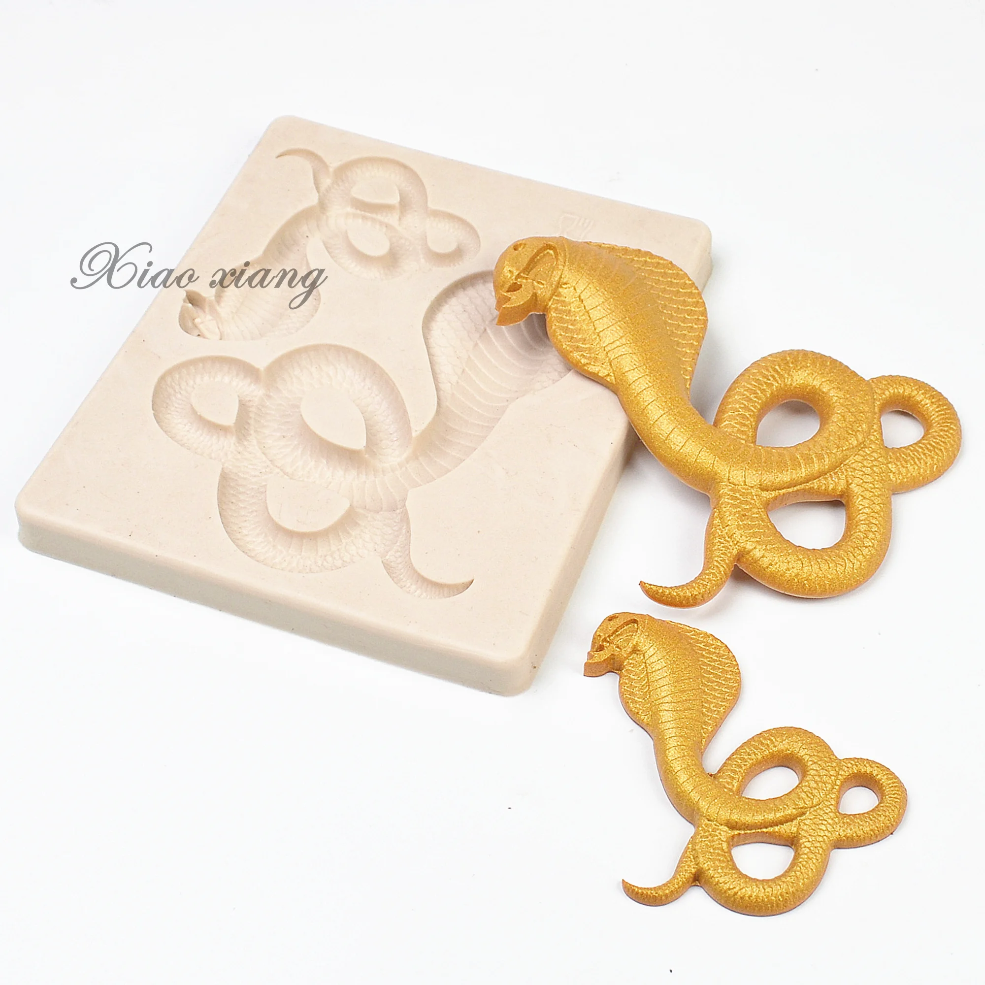 3D Snake Shape Silicone Molds For Baking DIY Kitchen Pastry Cake Fondant Resin Mould Dessert Chocolate Lace Decoration FM1028