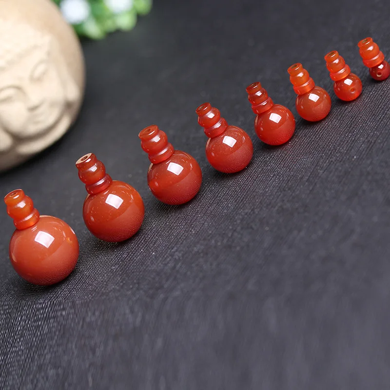 4A Natural Red Agate T-Junction Buddha Head Quartz Crystal Single Bead DIY Jewelry Making