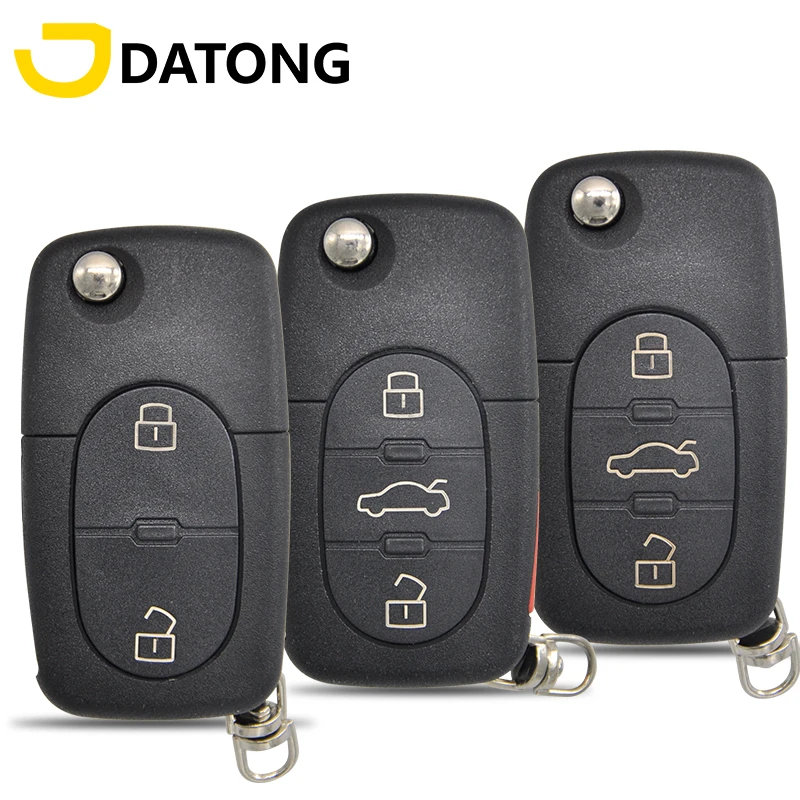 Datong World Car Remote Key For Audi A3 A4 A6 A8 B6 ID48 Chip 433 Mhz FCCID 4D0837231R Auto Smart Remote Control Replace Key