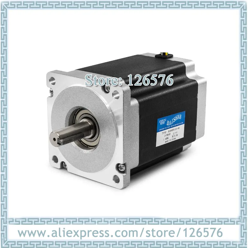 

BAISHAN 2 Phase hybrid stepper motor NEMA34 BS86HB156-06 12.5N.m 86 flange stepping motor