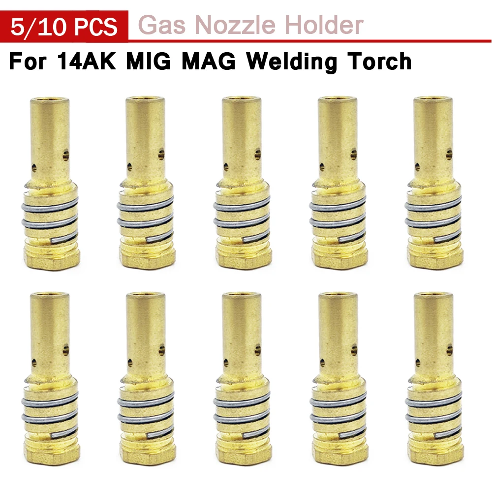 14AK Gas Nozzle Holder with Nozzle Spring For MIG/MAG Welding Torch Contact Tip Holder For Binzel MB-14AK Welding Gun