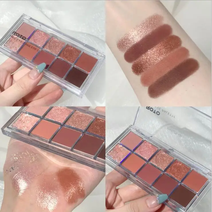 beauty glazed gorgeous me  Eyeshadow Pallete Glitter Matte Make Up Maquillaje Beauty Glazed Paleta De Sombra Paletas Ins Beauty