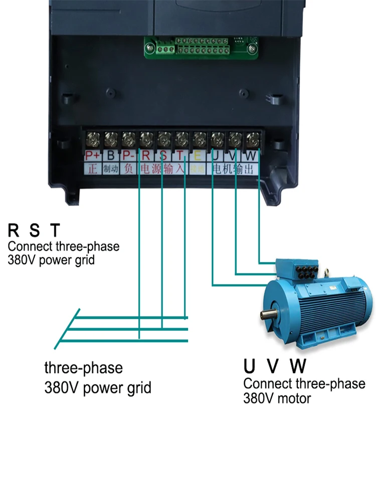 Frequency Inverter 15KW VFD 20HP 3Ph Speed control Output 380V 32A 500Hz Motor Drive VFD for Lathe 3 Phase Asynchronous Motor