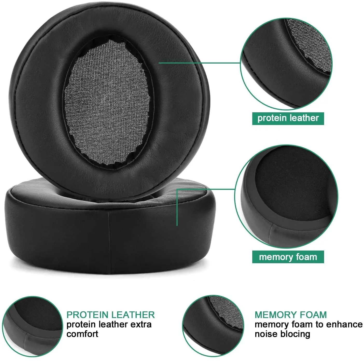 Replacement Ear Pads Earpads Cup Cover Memory Foam Cushion for Sony MDR-XB950BT XB950B1 XB950N1 XB950AP Bluetooth Wireless Head