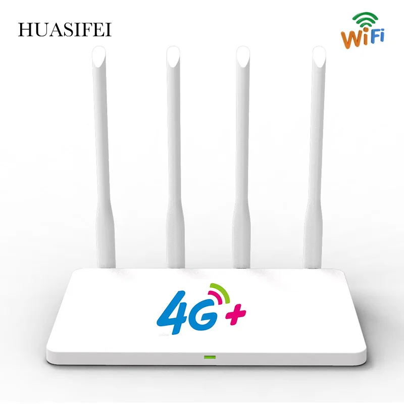 HUASIFEI Modem 4g Wifi Sim Card CAT4 4G LTE Router Lan Port Wireless CPE 300Mbps High Speed Mobile Wifi Hotspot For Indoor Home