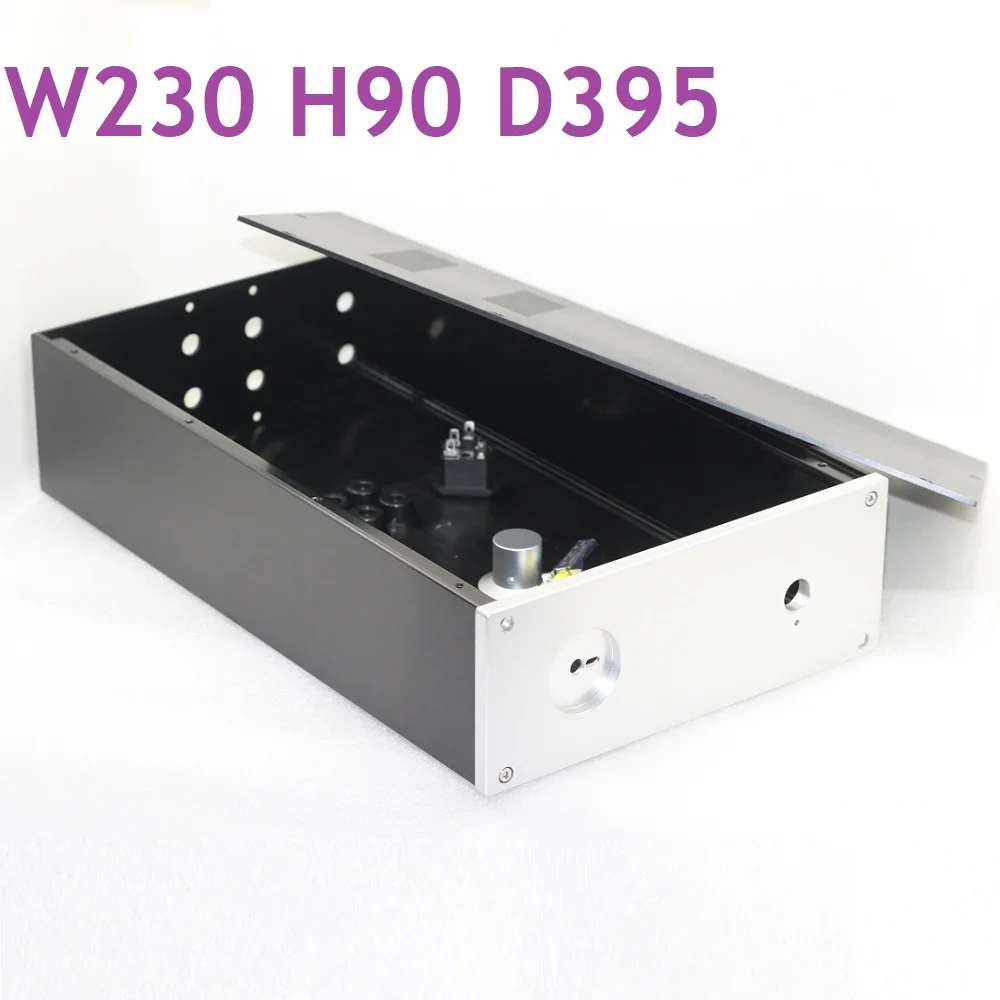 

D395 W230 H90 Aluminum Preamp Case Power Amplifier Supply Chassis DAC Decoder Enclosure Hi-End DIY Headphone AMP Shell Music PSU