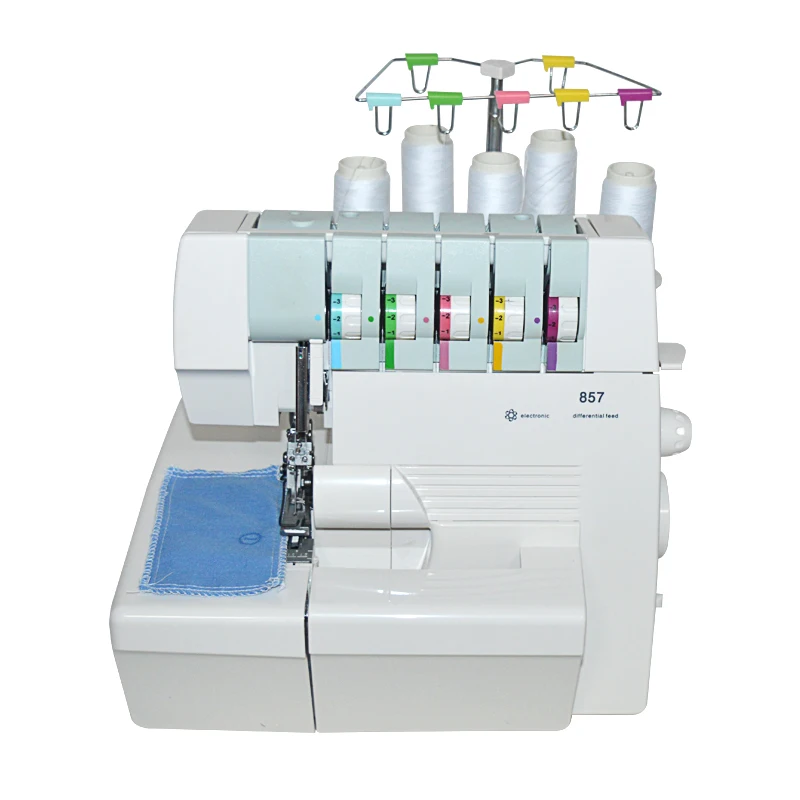 1PC Sewing Machine Line Hemming Zigzag Stretch Sewing Machine 857 Overlock Machine With English Manual 220V