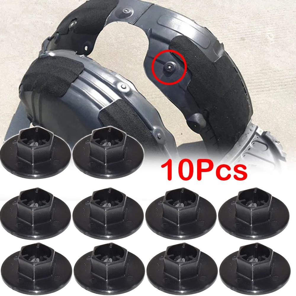 10X Wheel Arch Liner Splashguard Clips Fender Liner Mud Guard Nut For Hyundai Accent Creta Santa Fe Solaris 2 хендай солярис 2