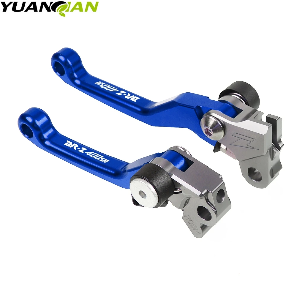 For Suzuki DRZ400SM DRZ400S DRZ 400 SM 2000-2015 2014 DR250R 1997-2000 Motorcycle CNC Dirt Bike FLEX Pivot Brake Clutch levers