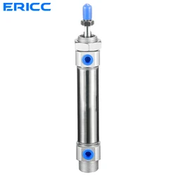 DSNU round mini stainless steel air pneumatic cylinder DSNU-10 12 16 Stroke 10-200mm DSNU-10-20-P-A