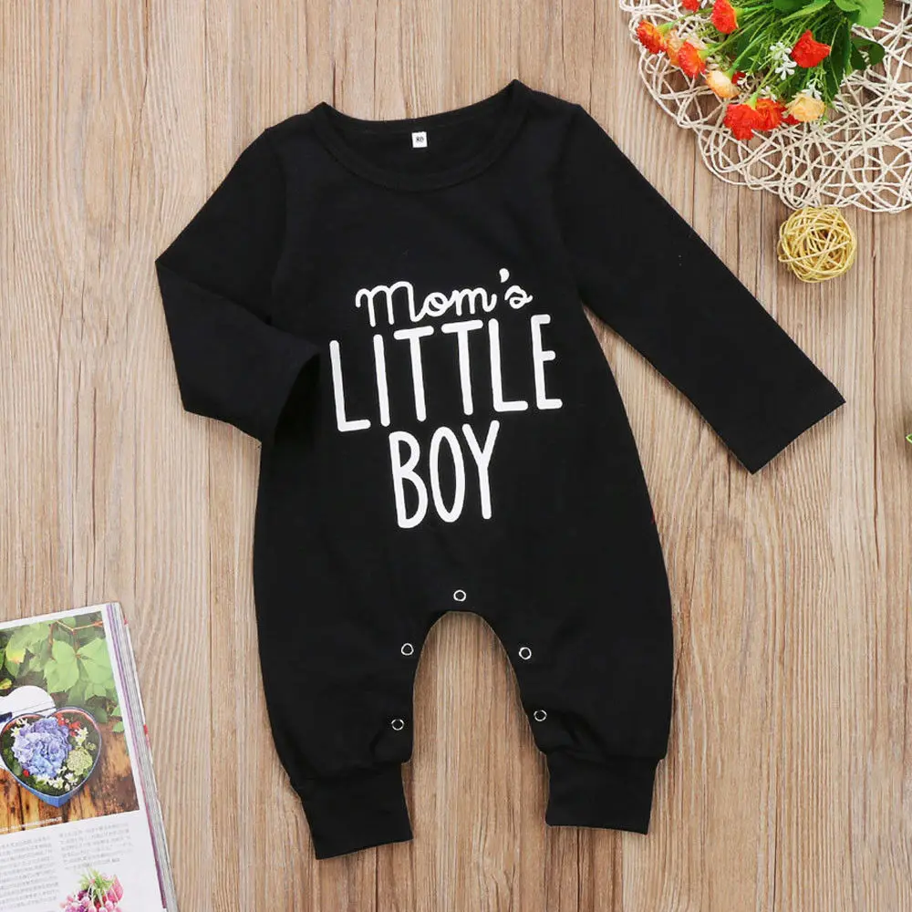 Autumn Winter Newborn Kids Baby Boys Long Sleeve Jumpsuit 0-24 Month Infant Baby Boys Romper Outfits Clothes