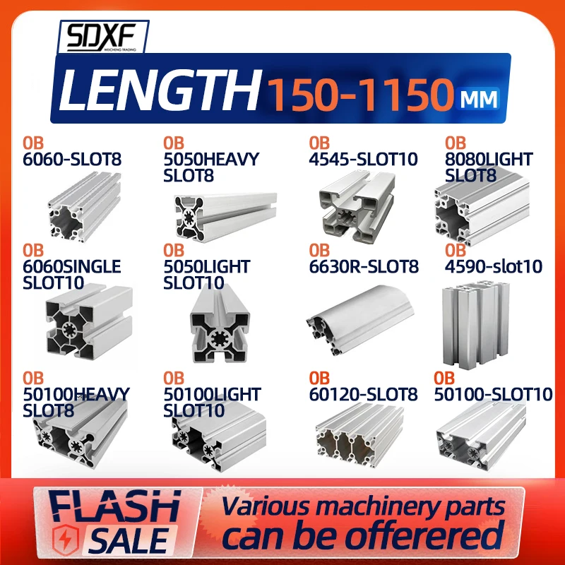 Profilo in alluminio industriale Standard europeo 4545L 4590 50100 6630R 6060 60120 8080 profilo del telaio in lega di alluminio