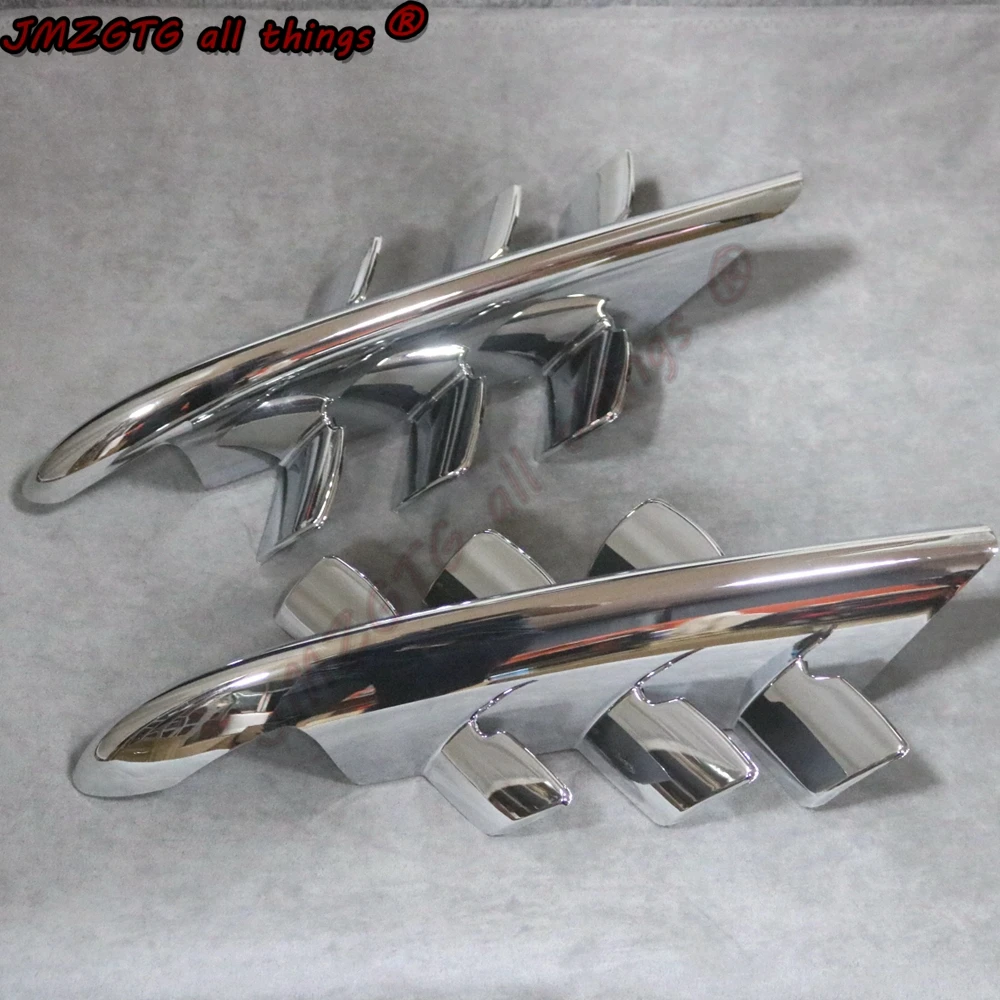 For Honda Goldwing GL1800 2001-2011 High Quality Motorcycle Chrome Shark Gills Fairing Accents Decoration Parts 1set 6pcs