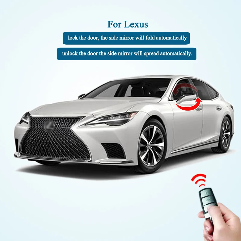 FORYOU Car Side Rear Mirror Folding Module For Lexus IS300H 2014-2024 Rear View Mirror fold unfold Plug and Play