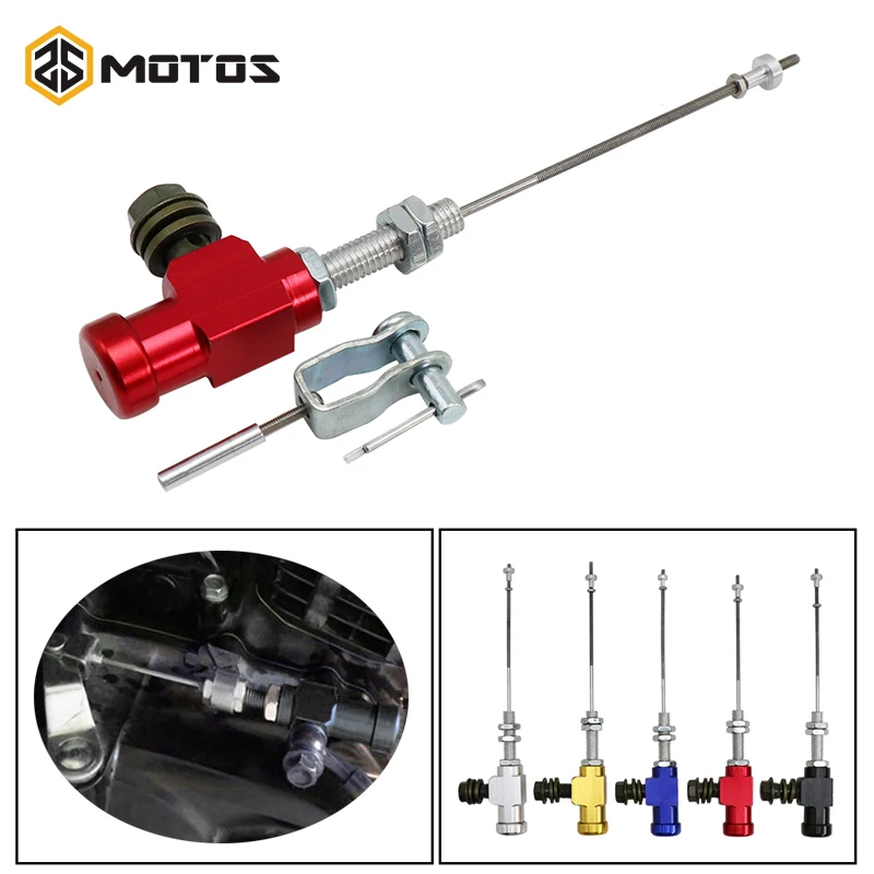 ZS MOTOS Brake Pump M10x1.25mm Motorcycle Hydraulic Clutch Master Cylinder Rod Brake Pump For Honda Yamaha Suzuki KT Benelli