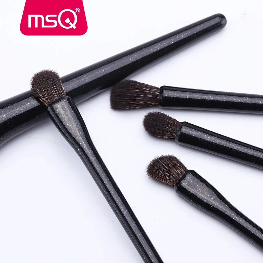 MSQ 14PCS Black Makeup Brushes Set Professional Foundation Powder Eyeshadow Beauty Cosmetic Soft Make up Brush Tools kits