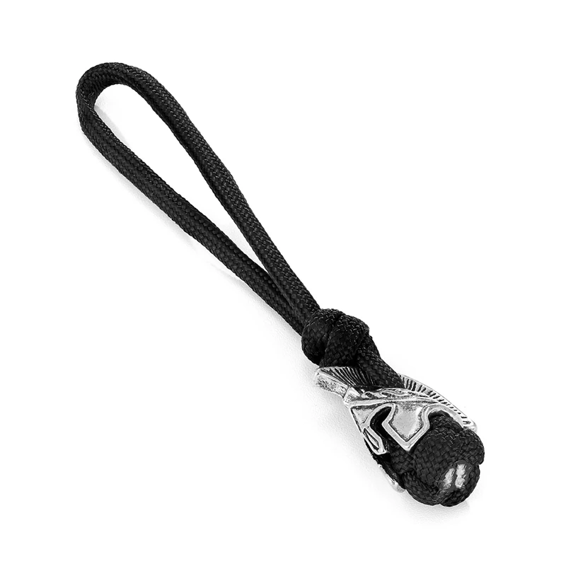 Punk Viking Rune Lanyard Keychain Survival Rope Keychain Handmade Car Key Knife Keyring Spartan Warrior Jewelry Friendship Gifts