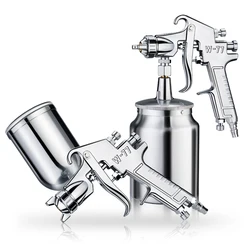 High pressure pneumatic spray gun W-77 2.0/2.5/3.0 caliber spray gun High atomization oiler Air Spray Gun Airbrush