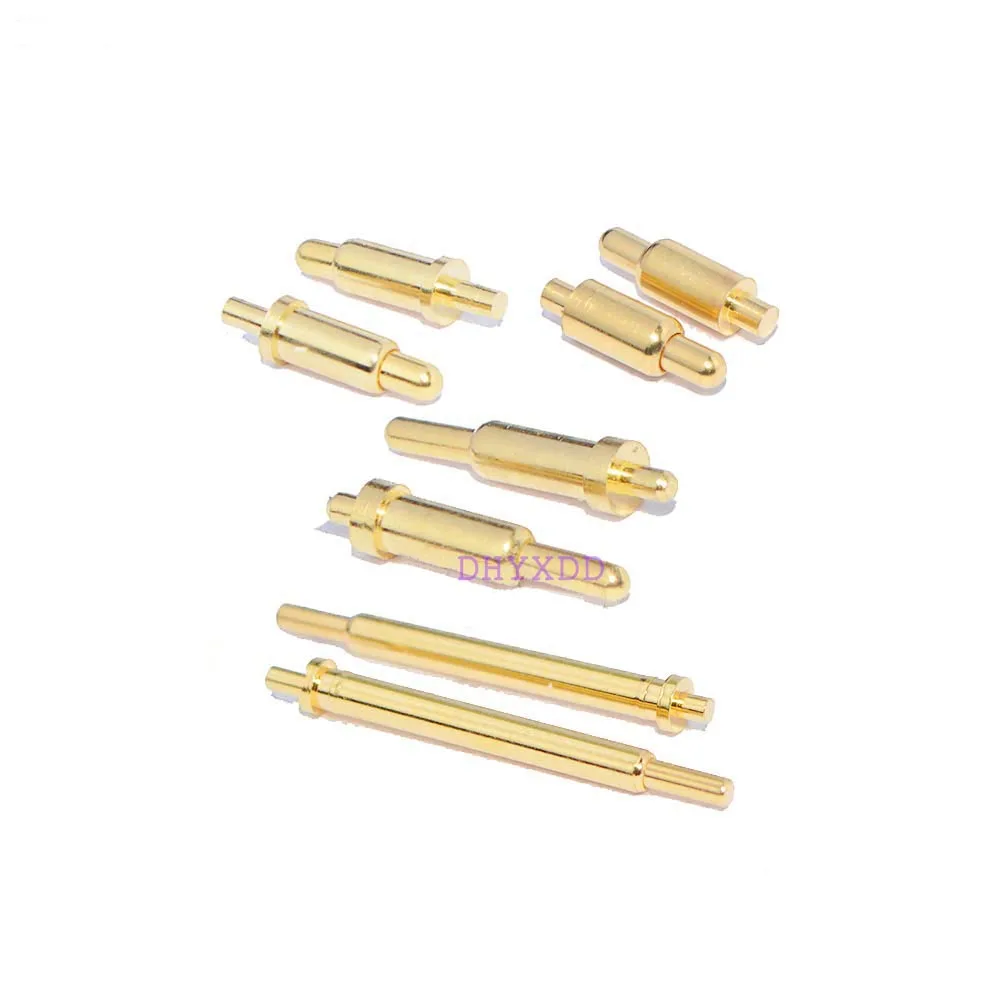 100 sztuk sprężynowy złącze szpilkowe przez otwory PCB wysokość 3 4 5 6 7 8 9 10 11 12 13 13.5 14 MM kołnierz pojedyncze 1A