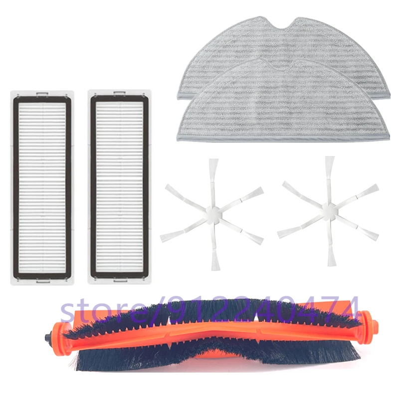 ملحقات روبوت كنس الفراغ فرشاة رئيسية/غطاء فرشاة رئيسية/فرشاة جانبية/ممسحة/مرشح ، لشاومي stytj01zhm 1C