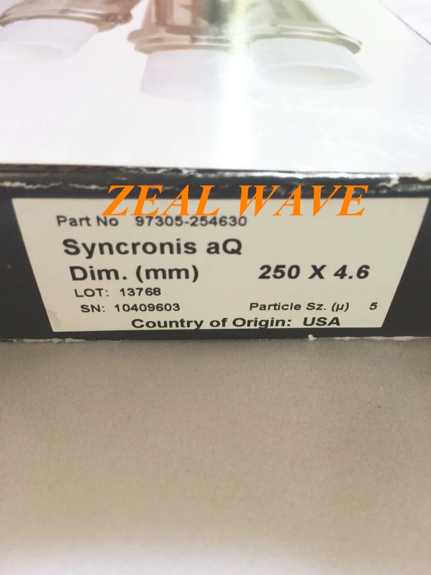 Thermoelectric Chromatography Column 97305-254630 THERMO Syncronis aQ 250 x 4.6 5um