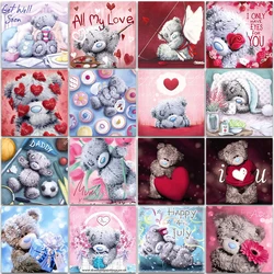 5D pittura diamante fai da te cartone animato Tatty Teddy bear LOVE Angel flower Home Decor pieno quadrato e rotondo mosaico ricamo punto croce