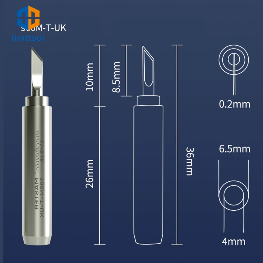 MECHANIC 900M-T-UK/UI/US Soldering Iron Lead Free Tips Fly Line Welding Remove Glue Tip For 936 Rework Station Soldering Tool