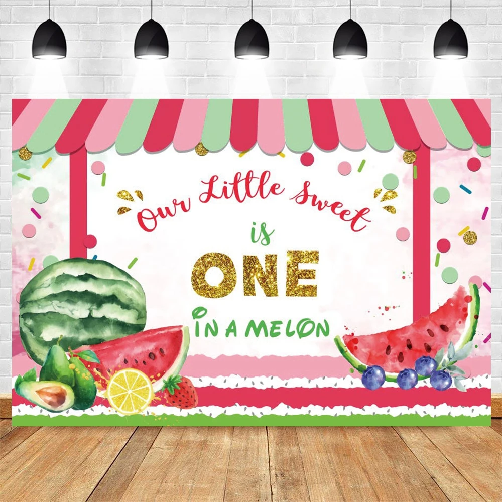 Yeele Newbron Baby Shower Birthday Backdrop Photography Summer Sweet Fruit Watermelon For Photo Studio Background Photophone