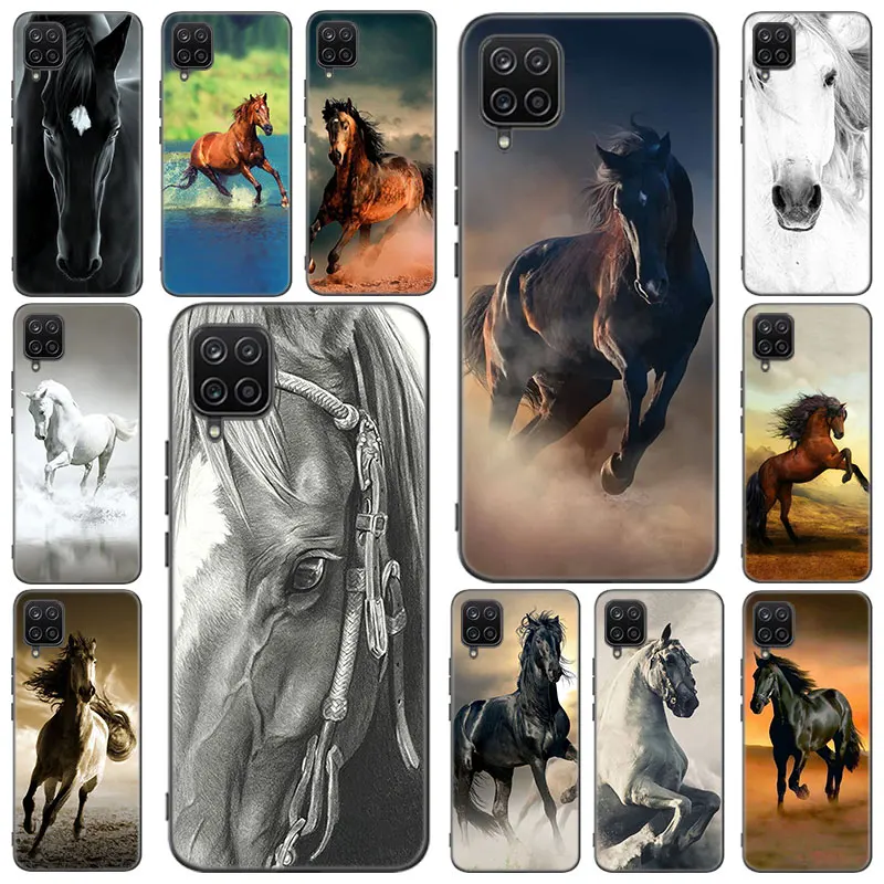 Running Horse Animal Case For Samsung Galaxy M12 M32 M21 M51 M11 M30S M31S Note 10 Lite 20 Ultra J2 Core J6 J8 2018 J4 Plus