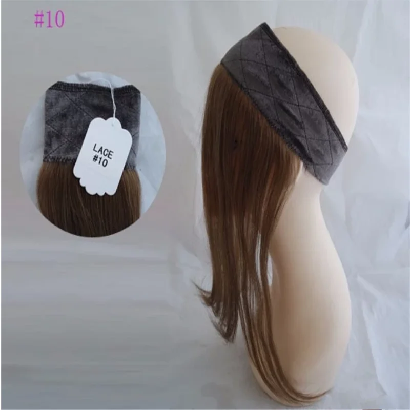 Hot Sale Human Hair Iband Head band With Hair Lace Wig Grip For Jewish Wig Kosher Wigs In Stock