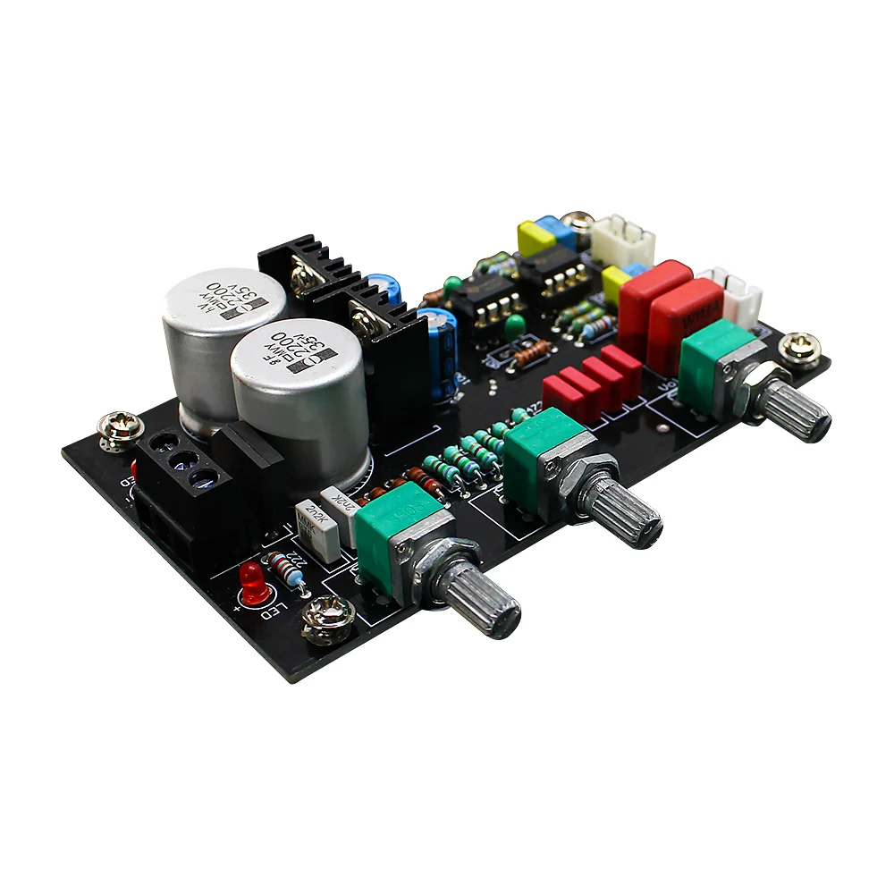 AIYIMA HIFI สเตอริโอ Preamplifier Board NE5532 Op Amp Preamp Tone Board อัพเกรดเสียงเบส Tuning AC Dual 12-15V