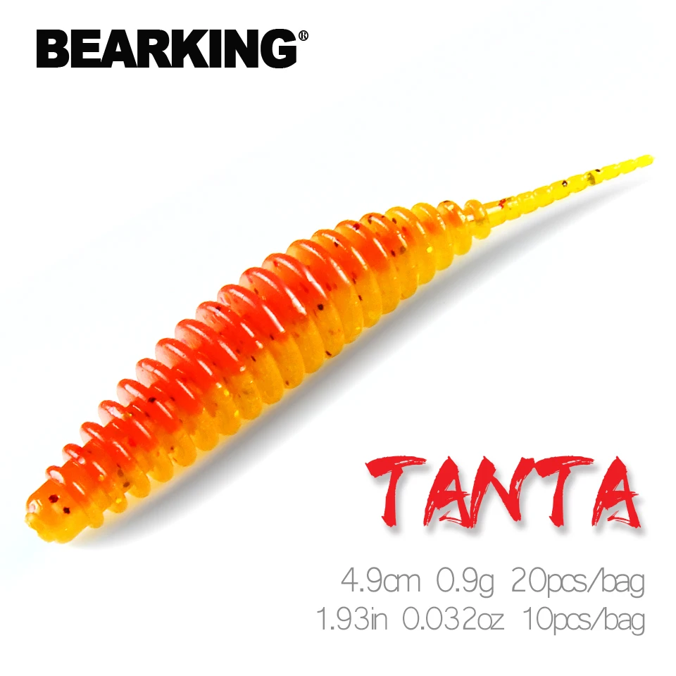 BEARKING Tanta 4.9cm 0.9g 20pcs Fishing Lure Soft Lure Shad Silicone Baits Wobblers Swimbait Artificial leurre souple