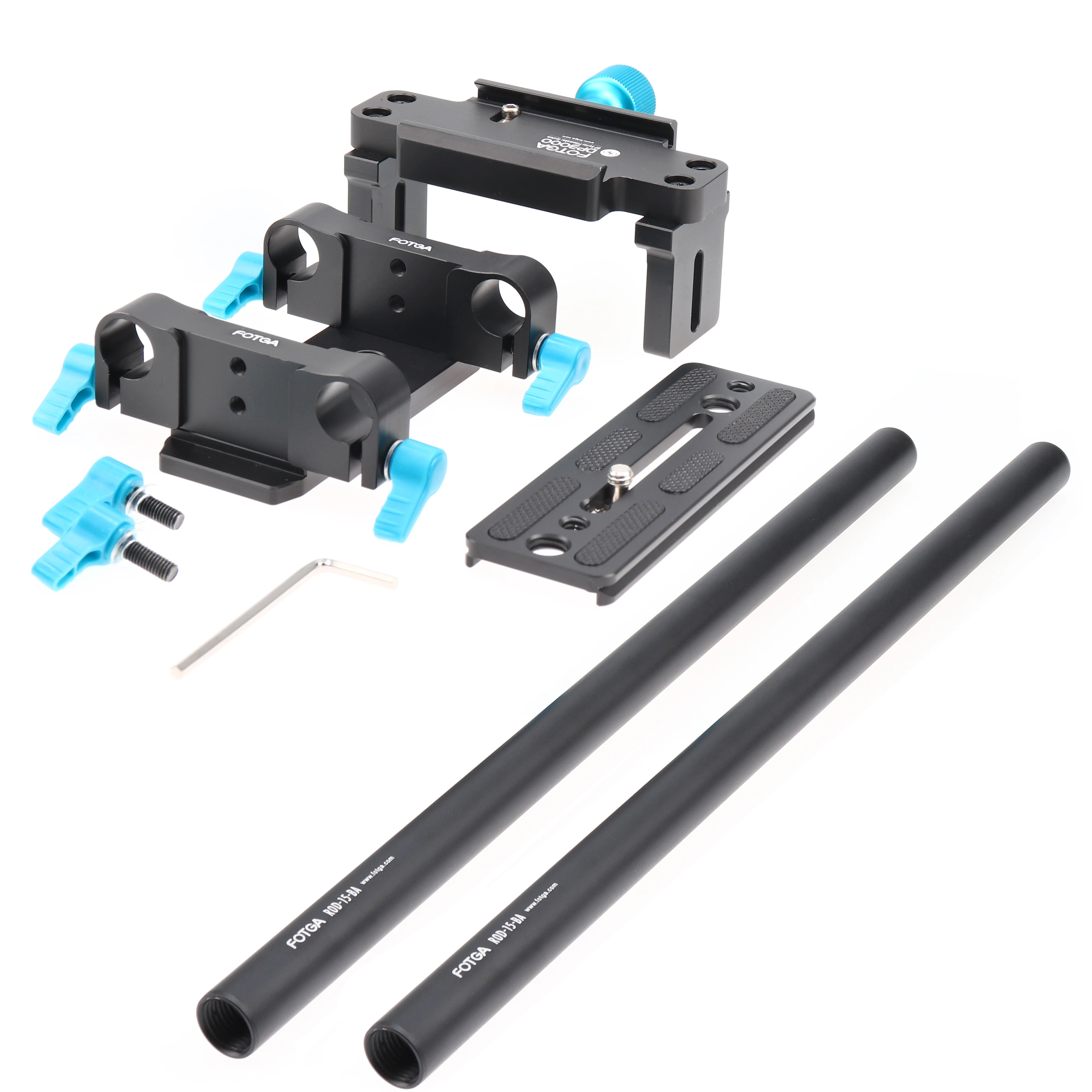 FOTGA DP3000 15mm Rail Rod Advanced QR Baseplate Mount For DSLR Follow Focus Rig