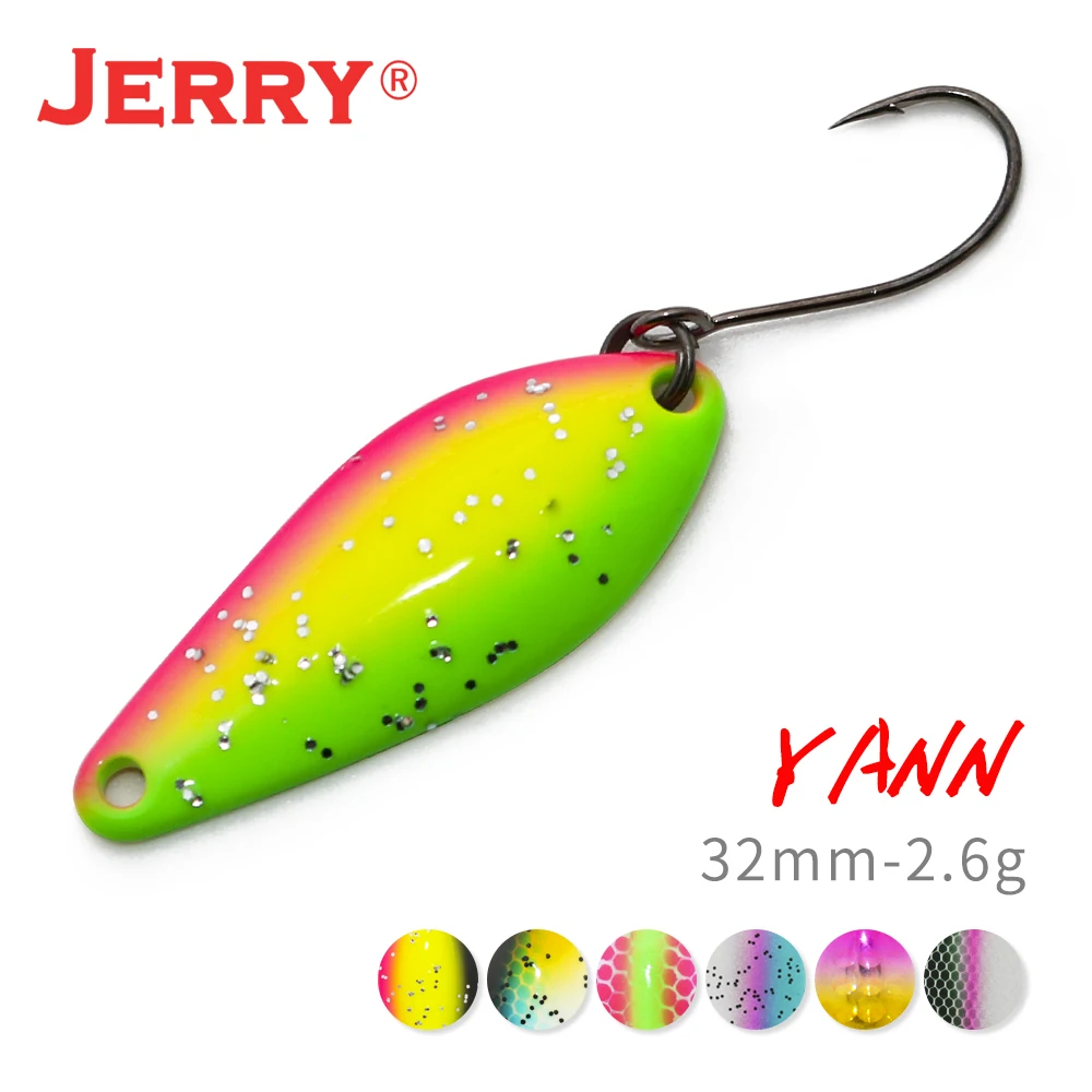 Jerry YANN Micro Spoon Fishing Lures Ultralight Wobbler Hard Lure 2g 3.5g 5.5g Artifical UV Coating Color Fishing Tackle