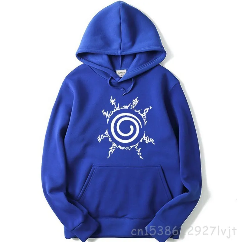 Hooded Pullover Fashion Anime Hoodie Streetwear Nine Tails Seal Printing Pullover Sweatshirt Hip Hop Hoodie Hoodies Men