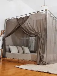 BLOCK EMF Anti Radiation Silver Mesh Fabric EMF Mosquito Net RFID Shielding Bed Canopy