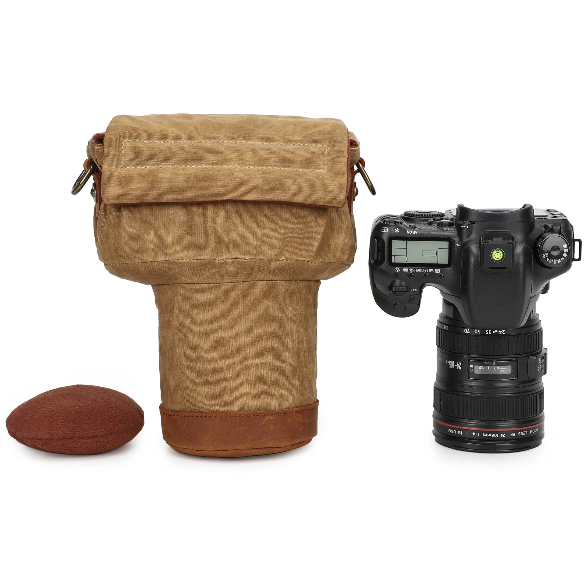 

Vintage Camera Case for DSLR SLR Nikon Sony Fuji Waterproof Seismic Waxed Canvas Shoulder Camera Bags Men Crossbody Bag