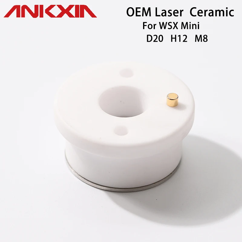 WSX – MINI anneau porte-buse en Fiber céramique, tête Laser en céramique, pièces OEM D24 H12 M8