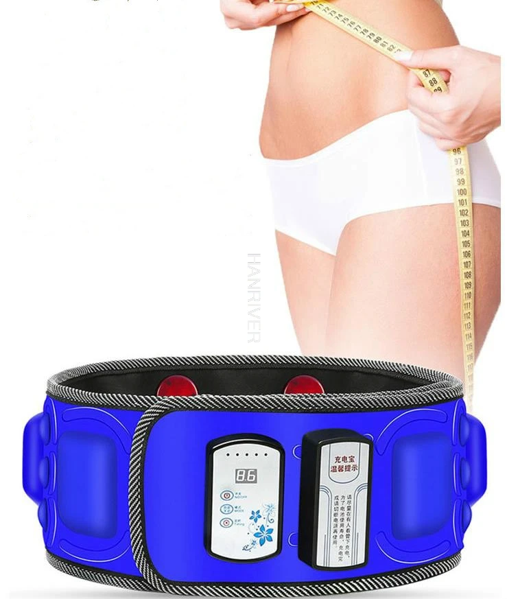 Wireless Electric Slimming Belt Lose Weight Fitness Massage Times Sway Vibration Abdominal Belly Muscle Waist Trainer Stimulator