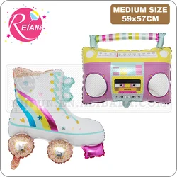 Ice Roller Skate And Radio Balloons Inflatable Radio for 90s Parties Decor Hip Hop Theme Birthday Party Decorations Kid Toy