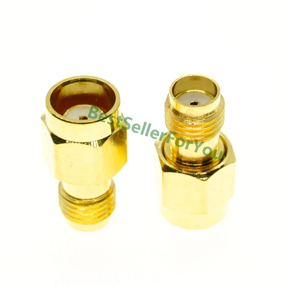 SMA Connector Female To Quick RP SMA Connector Male RPSMA Connector Plug Push-On Lot RF Coaxial Adapter Coupler