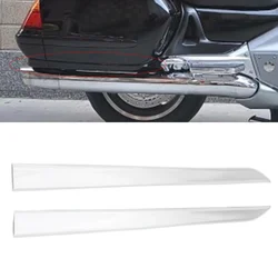 Chrome ABS Plastic Motorcycle Saddlebag Lower Molding Trim Fairing Strip Cover For Honda Goldwing GL1800 2001-2011
