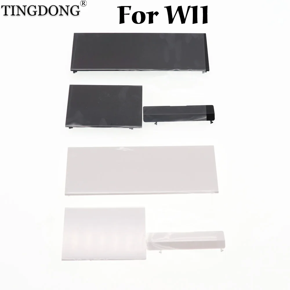 Replacement Memeory Card Door Battery Back Door Cover 3 in 1 Door Covers shell for Wii Console