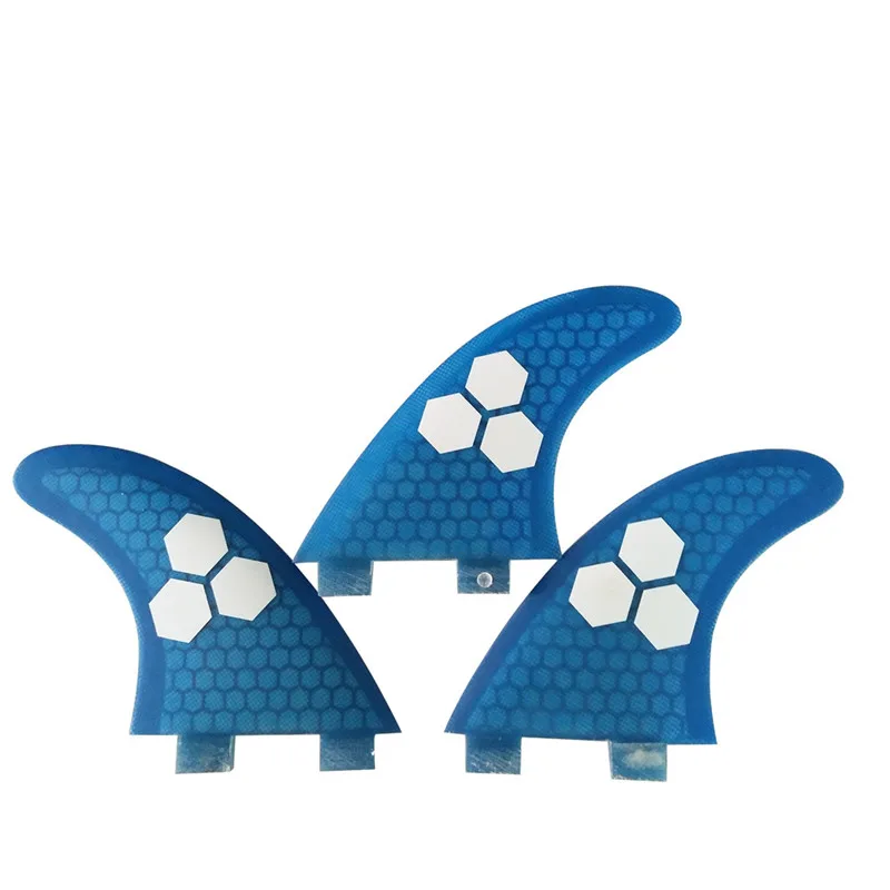 

upsurf fcs fin Double Tabs Fin S/M/L Blue Color Surfboard Fins Honeycomb Fins SUP Board Fin Fins prancha quilhas de In Surfing