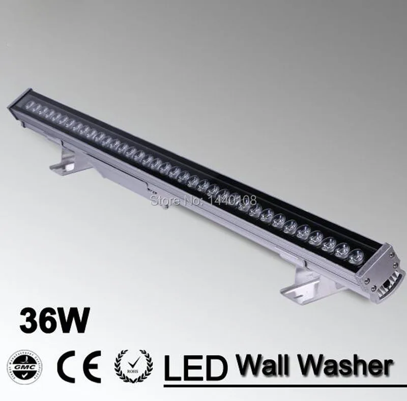 36W LED Spotlight Wall Washer RGB 85-265V DMX512 Control Color Change Lamp Outdoor Landscape Lighting Floodlight Garden Light