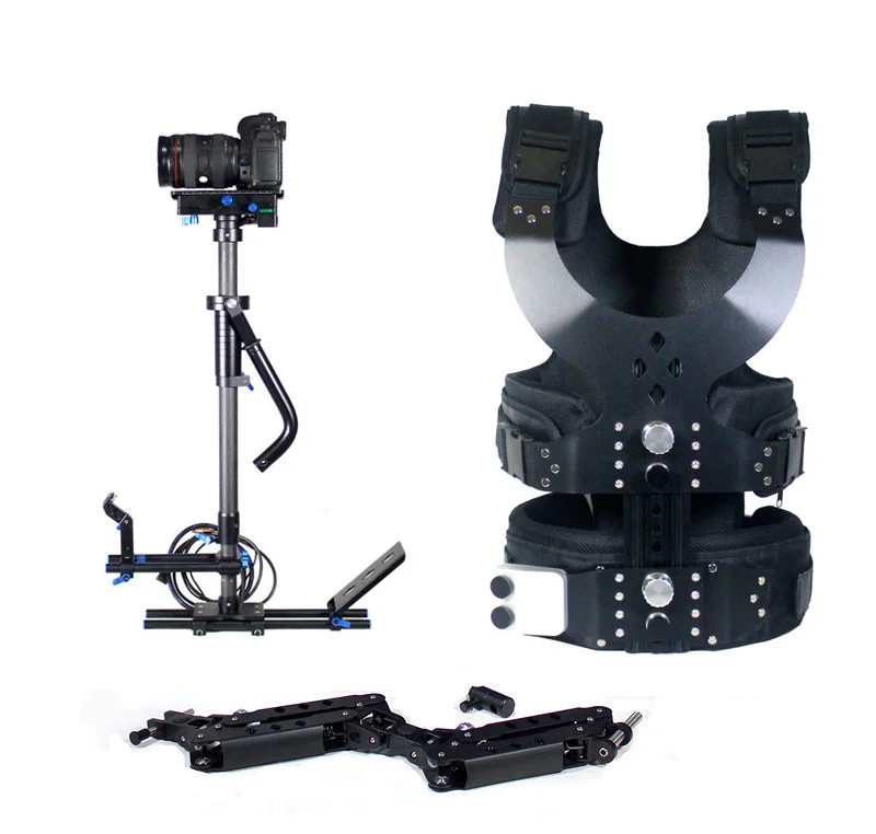 S-100 Steady-cam Set Pro 2.5-15kg Load Pro Camera Steadicam Video Carbon Stabilizers + Low-shooting